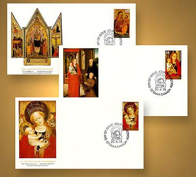 56378 - 1978 Christmas, Set of 3 First Day Covers, Canada