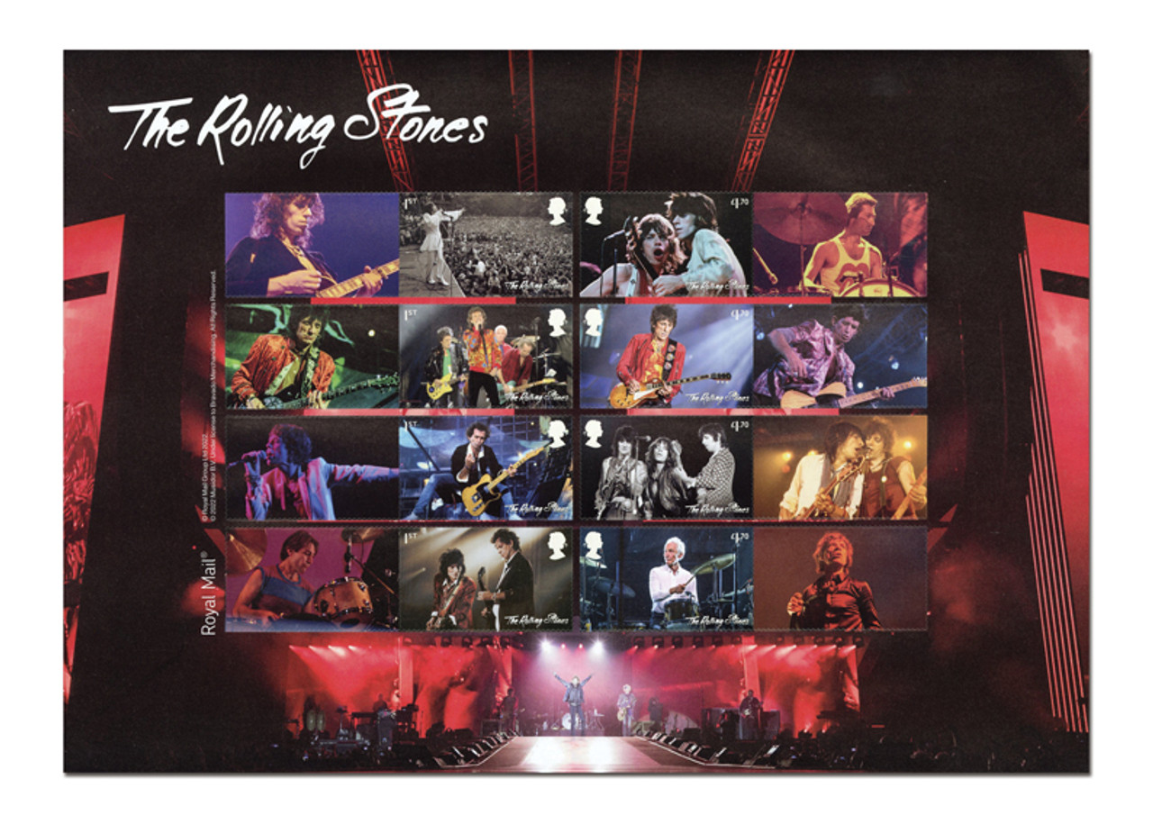 MFN239 - 2022 The Rolling Stones, Mint Sheet of 8, Great