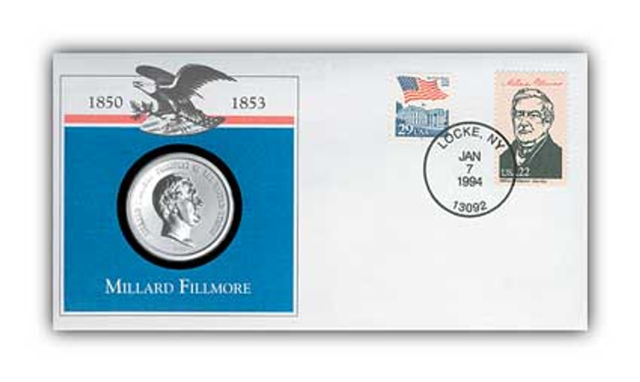 97829 - 1993 Millard Fillmore Platinum Plated PNC