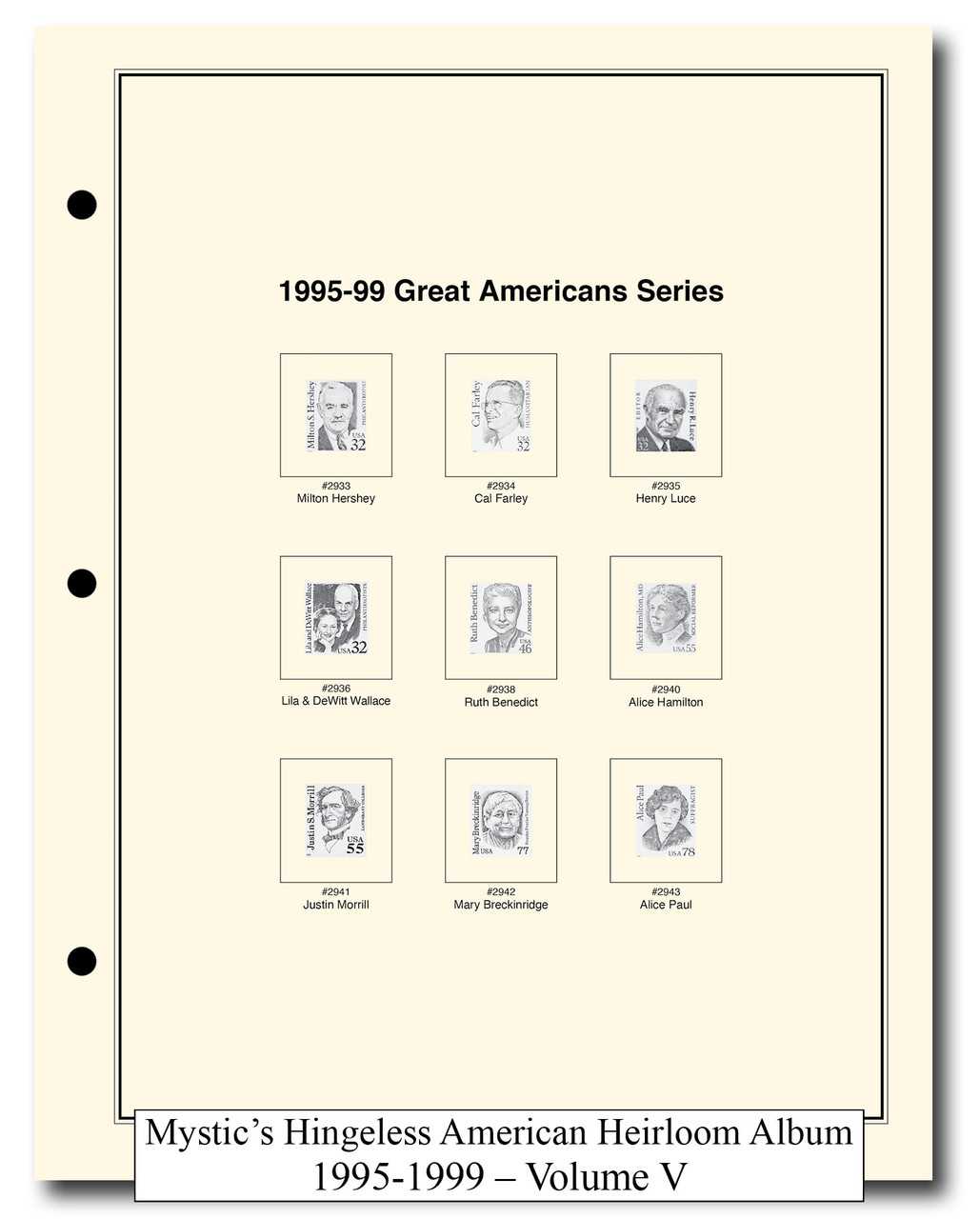 DS166 - 1847-2025 Volumes I-X, Mystic's Hingeless American