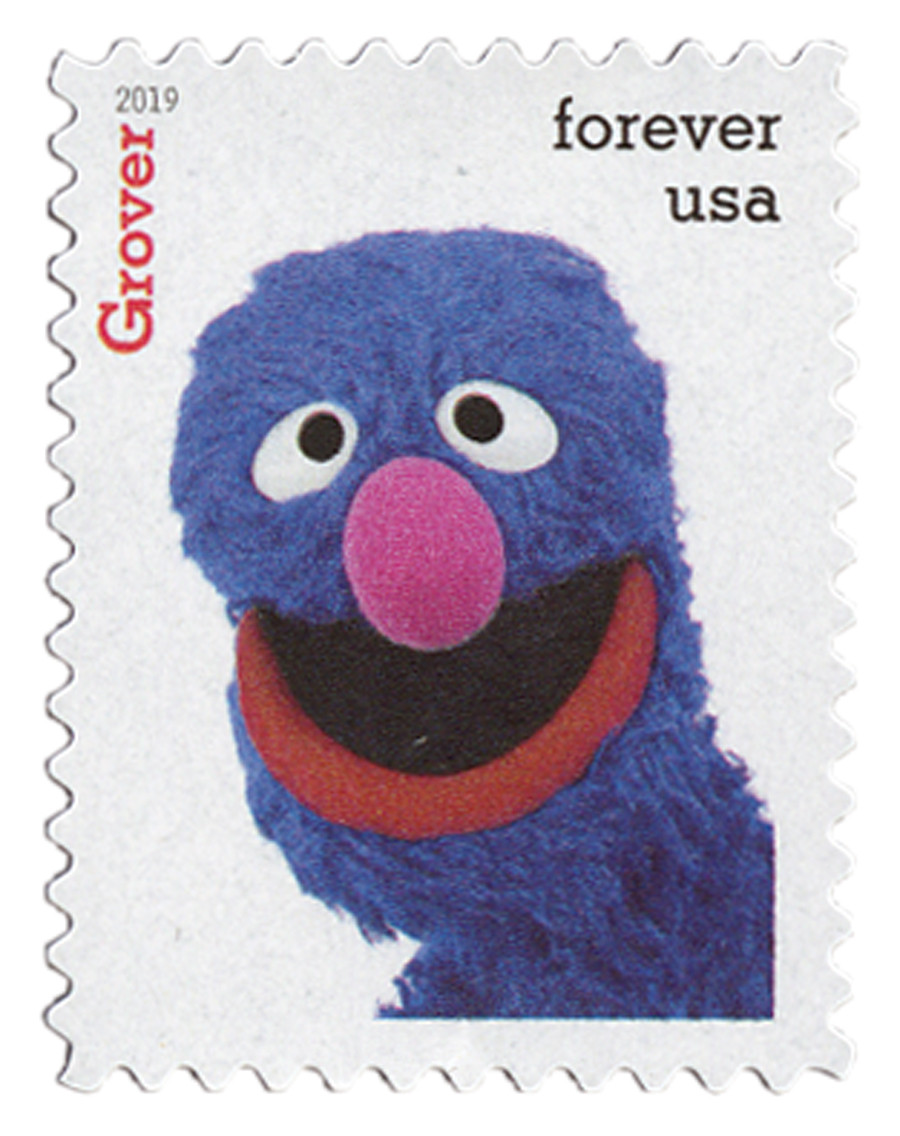 5394o - 2019 First-Class Forever Stamp - Sesame Street: Grover