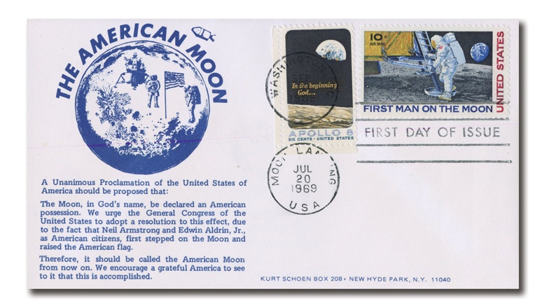 AC578 - 9/3/1969, 7/20/1969 Dual Cancel, US Airmail, #1371, C76, The American Moon