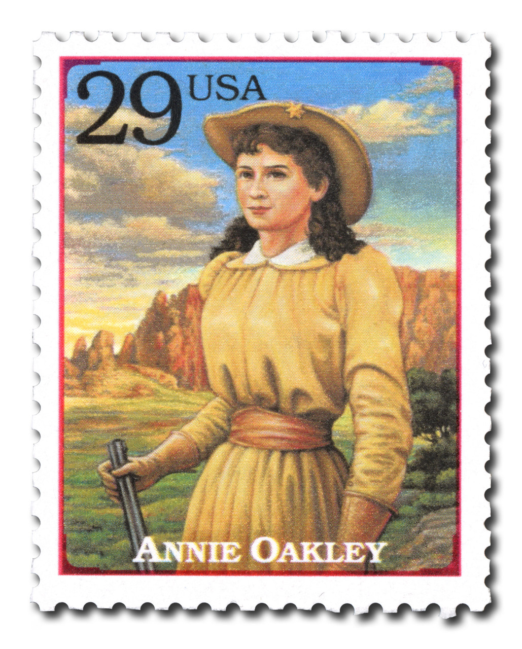 2869d - 1994 29c Legends of the West: Annie Oakley - Mystic Stamp