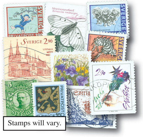 M4766 - Sweden, 300 Different Stamps