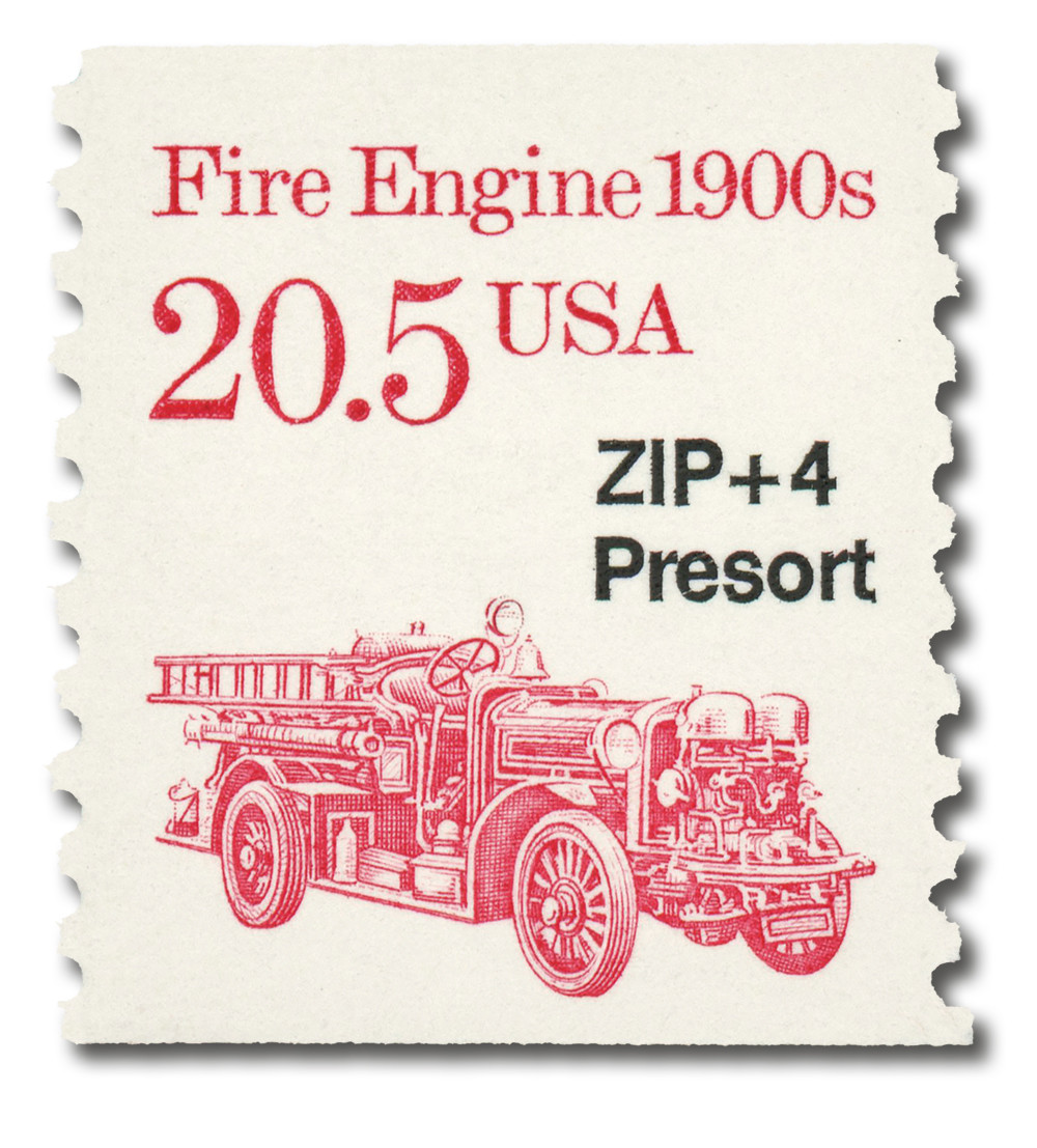 2264 - 1988 20.5c Transportation Series: 1900s Fire Engine