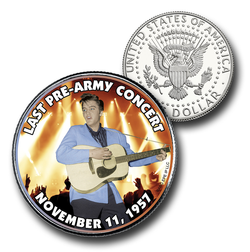 CNS1103 - Elvis Presley "Last Pre-Army Concert" US Half Dollar Commemorative Coin