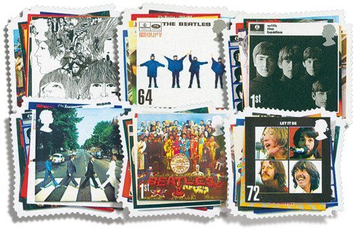 M9309 - 2007 Great Britain Beatles Album Covers, 6 Mint Stamps