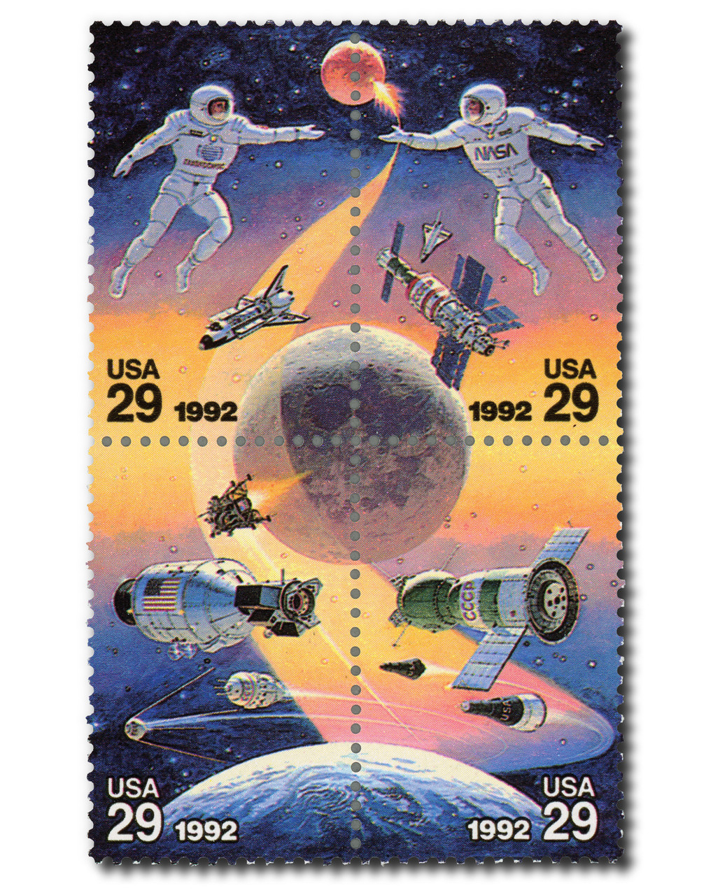 2631-34 - 1992 29c Space Accomplishments