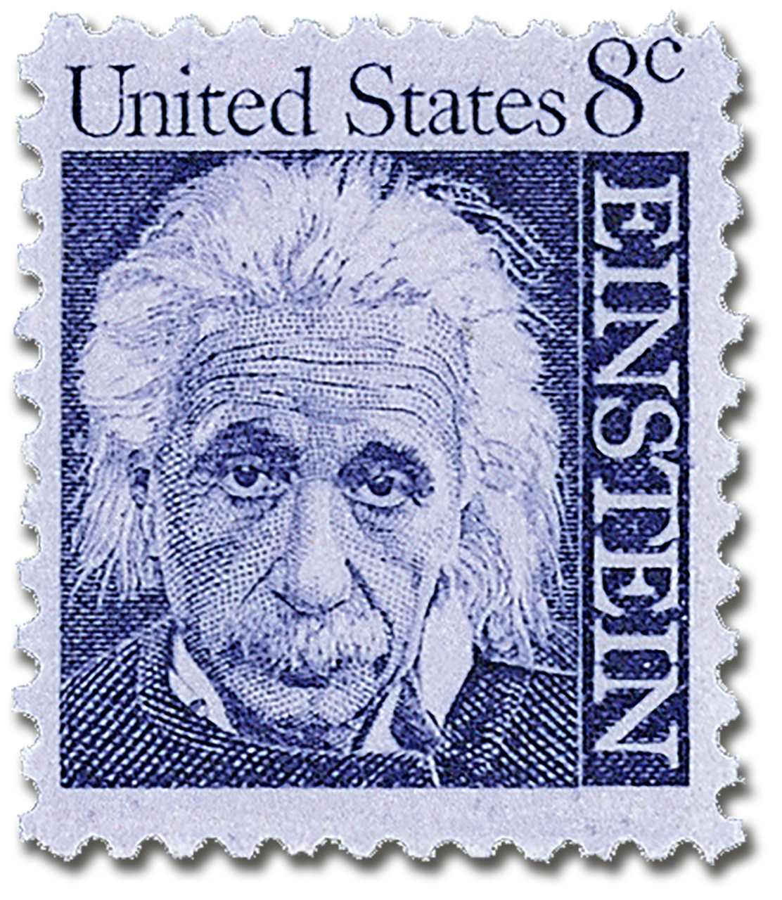 1285 - 1966 8c Prominent Americans: Albert Einstein - Mystic Stamp