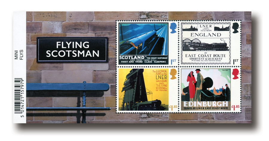 MFN459 - 2023 The Flying Scotsman Mint Sheetlet of 4, Great Britain