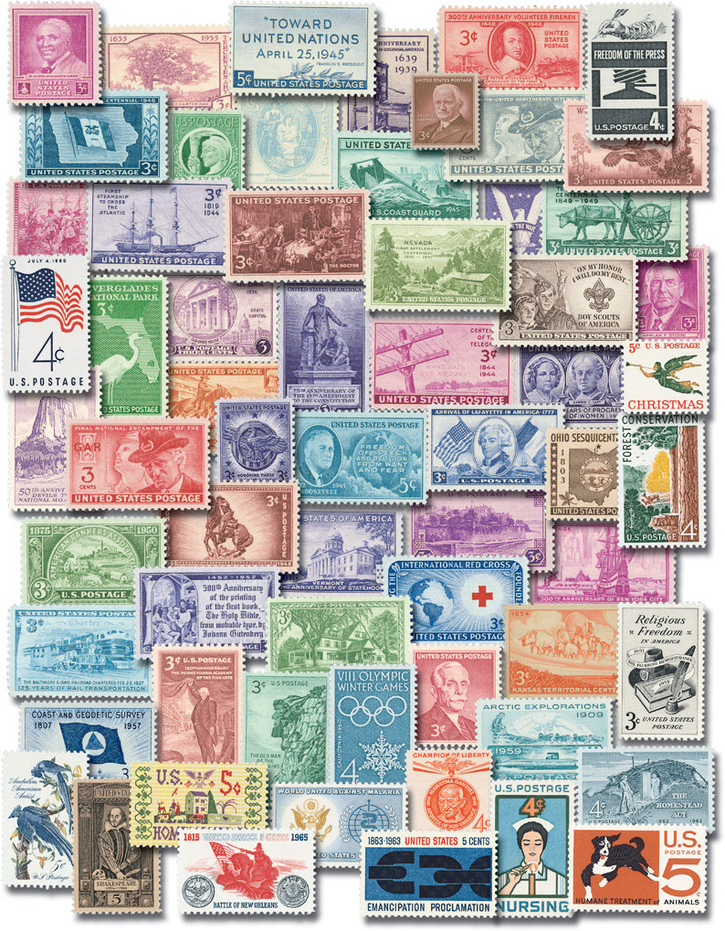772//1322 - 1935-66 US Commemorative Issues, Set of 345 Stamps