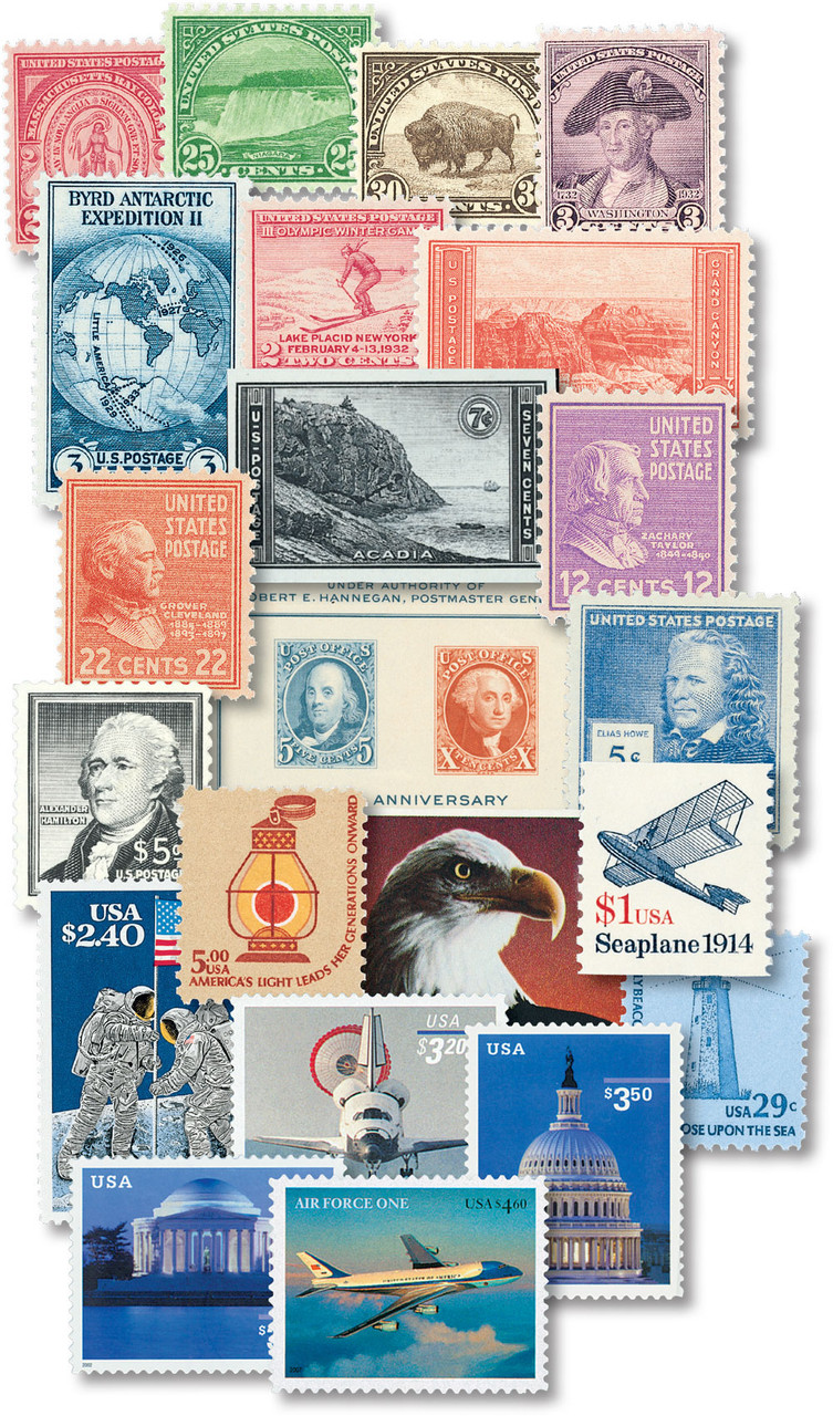 M12161 - 1930-76 US Stamp Collection, Unused with Small Imperfections, 159 Stamps