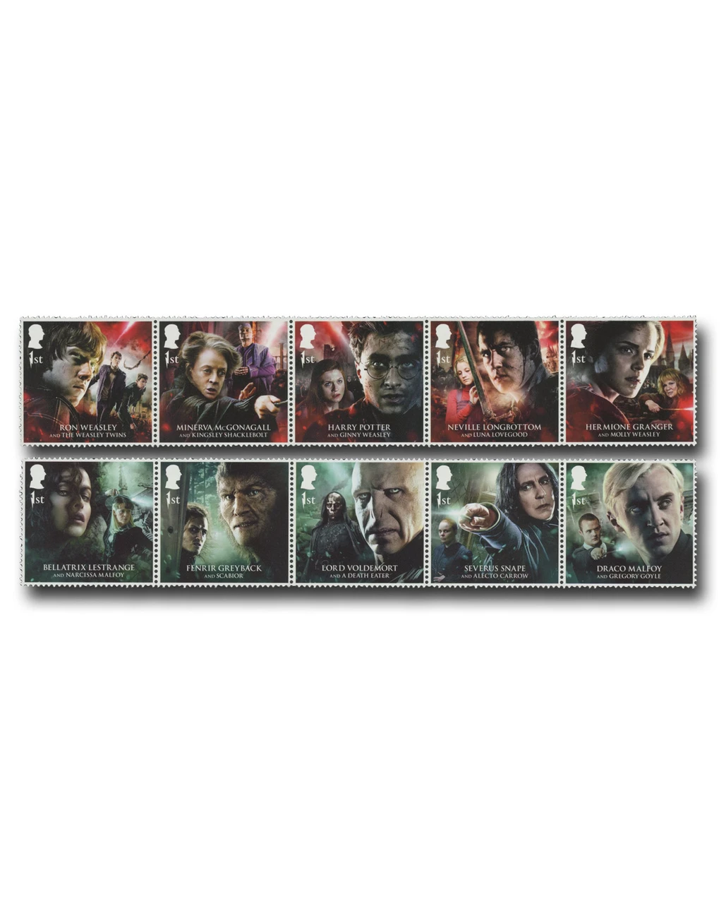 MFN582 - 2023 First-Class Harry Potter, Set of 10, 2 Strips of 5, Great Britain