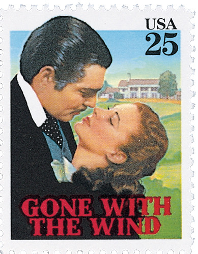 THE WILLARD　Gone With The Wind 2446 - 1990 25c Classic Films: Gone With the Wind - Mystic Stamp