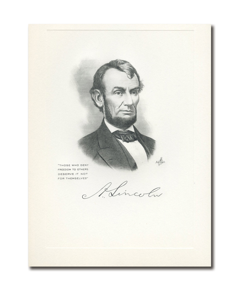 AC622 - Abraham Lincoln Portrait Card