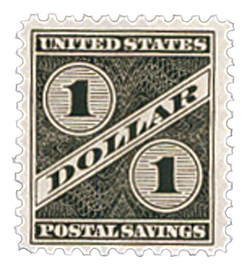 PS10 - 1940 $1 Postal Savings, Gray Black