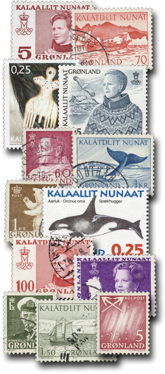 MP2093 - Greenland, 24 Different Stamps - Mystic Stamp Company