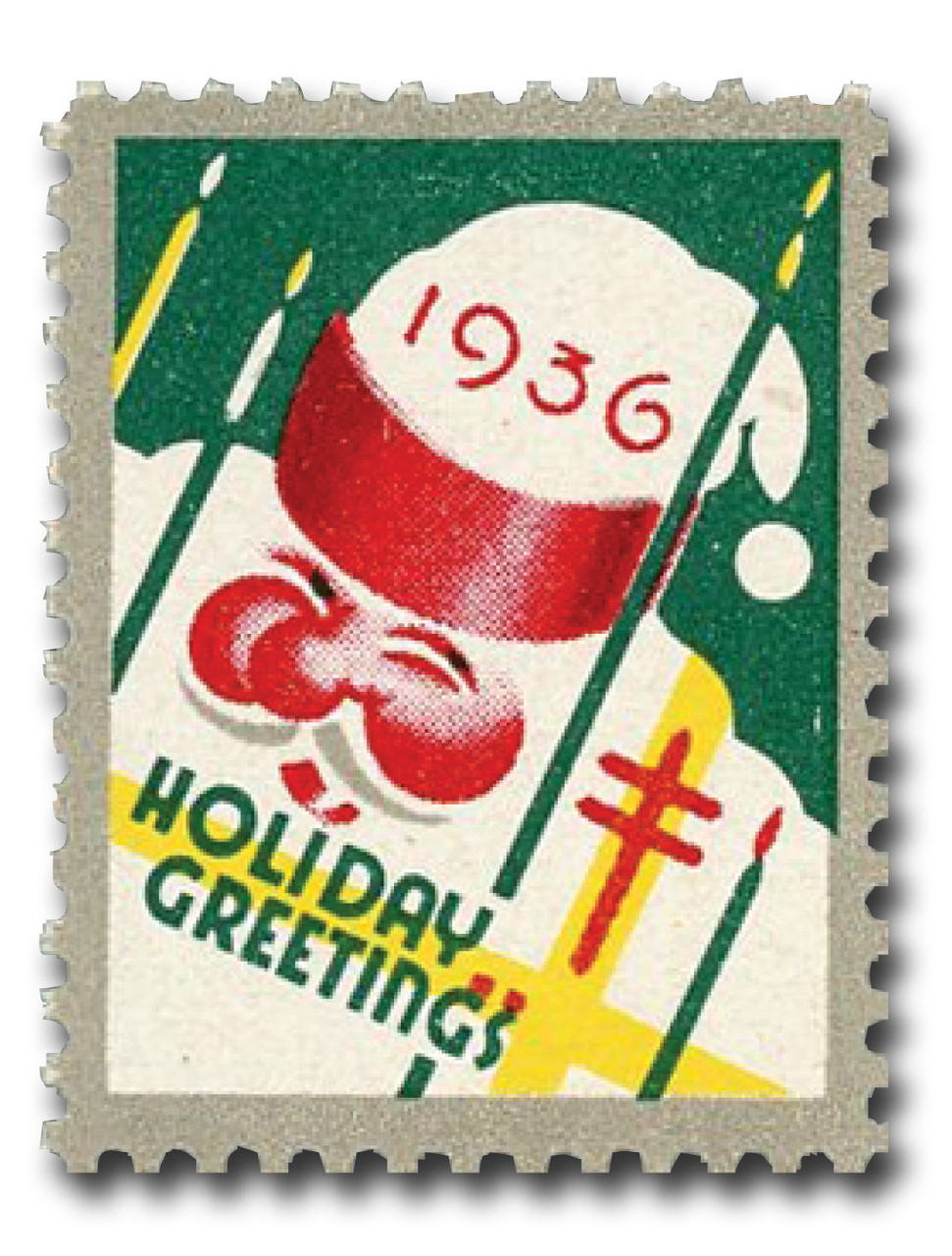 WX80 - 1936 National Tuberculosis Association Christmas Seal, Perf. 12.5x12