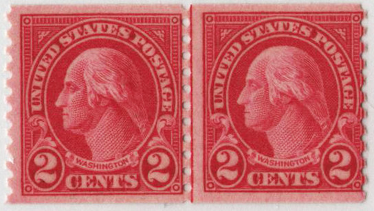 599A,599 - 1929 2c Washington, Carmine, Type I & II, Perf. 10