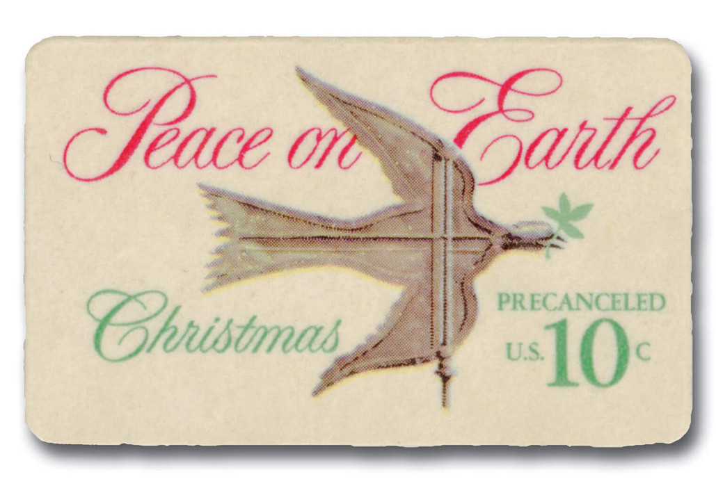洋書 Platinum Silk Stamp & Seal Collection 1552 - 1974 10c Peace on Earth - Mystic Stamp Company