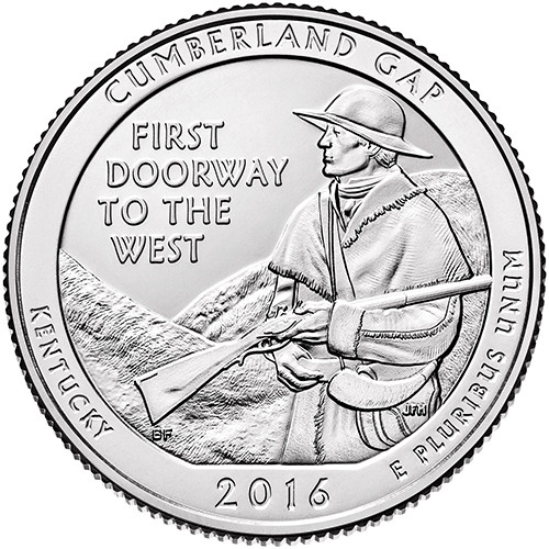CNKYCG25P - 2016 Cumberland Gap National Forest P Mint Quarter