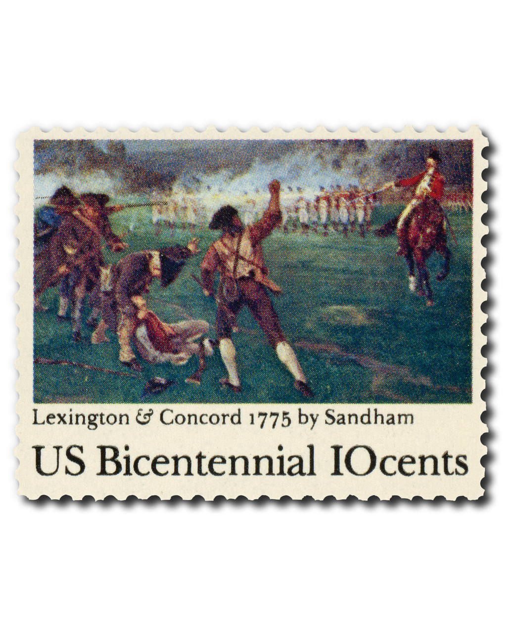 1563 - 1975 10c Battle of Lexington and Concord