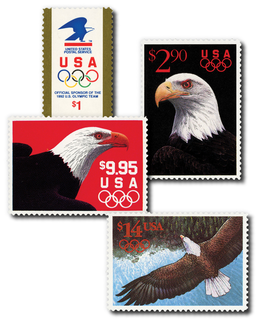 2539-42 - 1991 High Value Olympic Stamps, Set of 4
