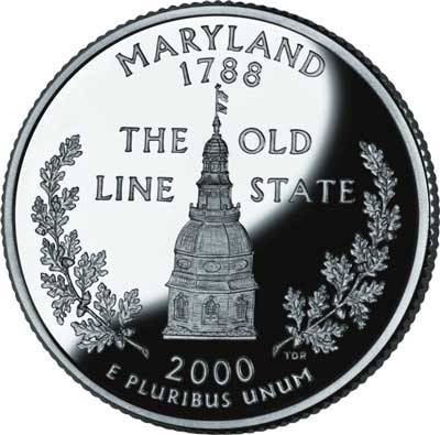 CNMD25P - 2000 Maryland State Quarter, P Mint