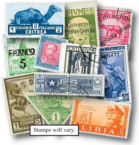 M8507 - Italian Colonies, 50 Different Stamps