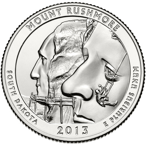 CNSDMR25P - 2013 Mount Rushmore Natl. Memorial Quarter, P Mint