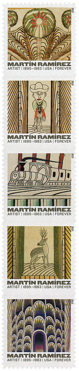 4968-72 - 2015 First-Class Forever Stamp - Martin Ramirez (1895-1963)