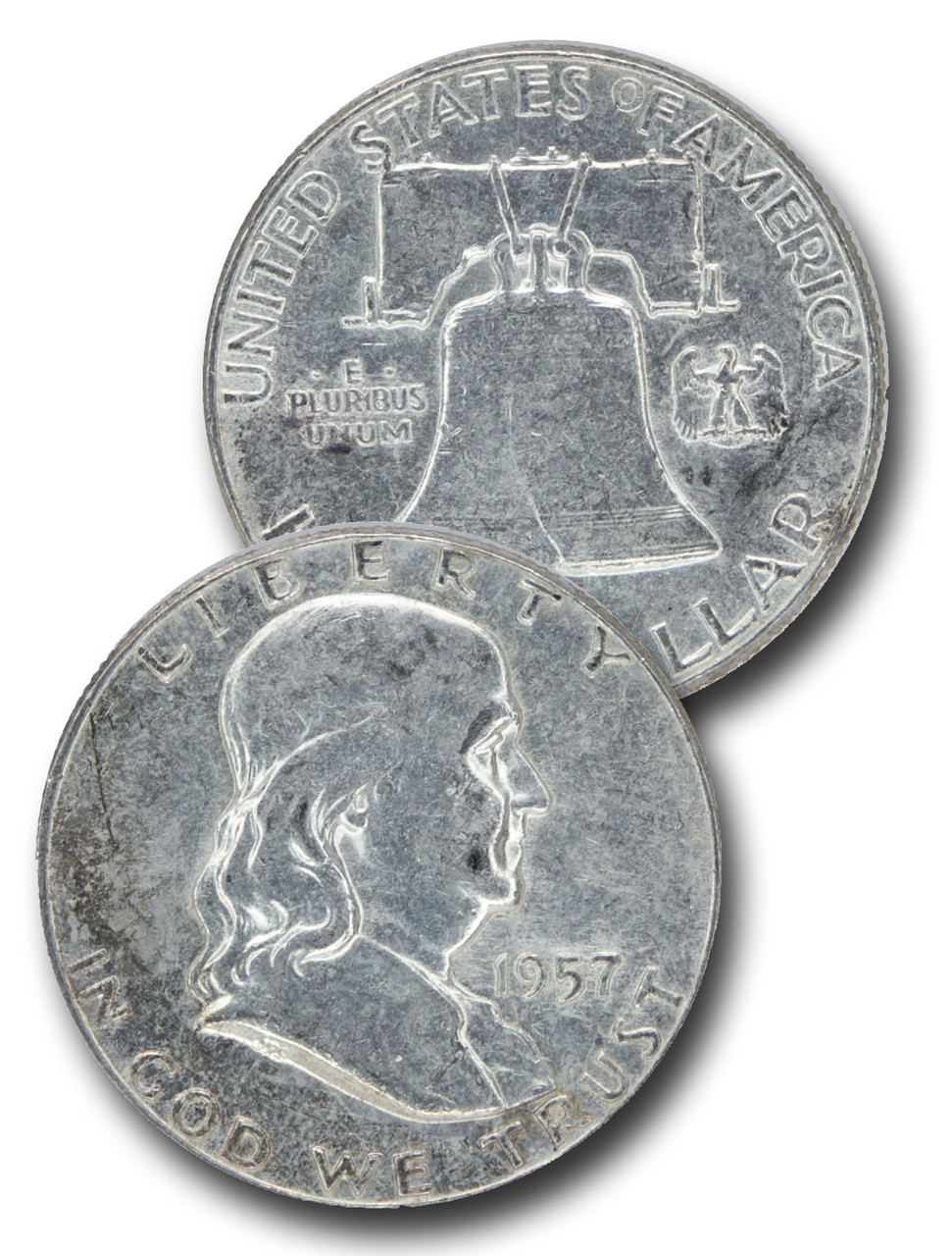 CH-957 - 1957 Benjamin Franklin Half Dollar - Mystic Stamp Company