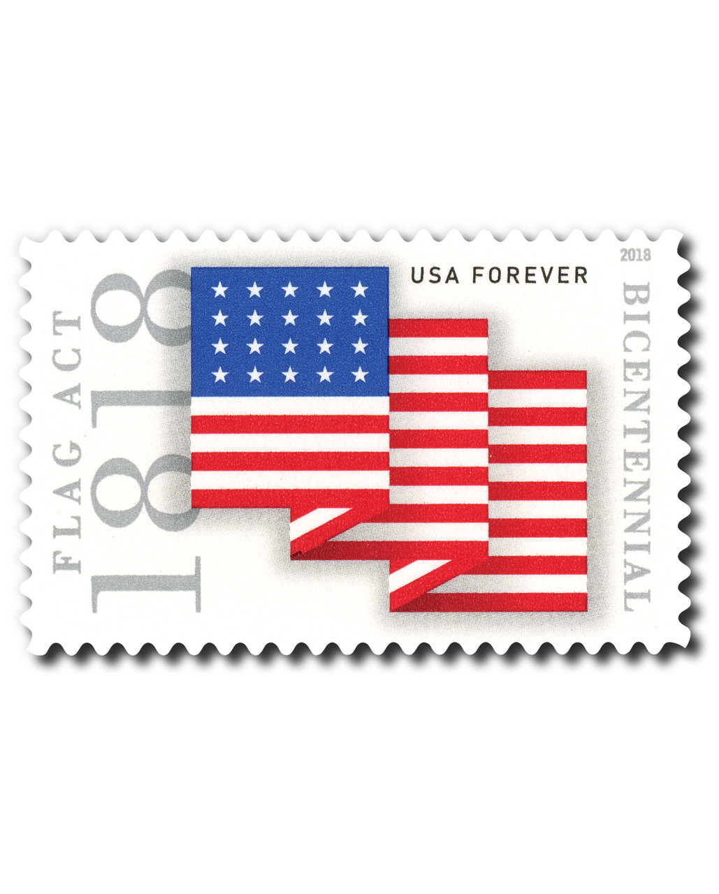 5284 - 2018 First-Class Forever Stamp - Flag Act of 1818