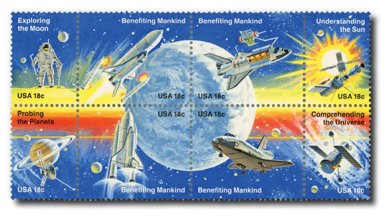 1912-19 - 1981 18c Space Achievement