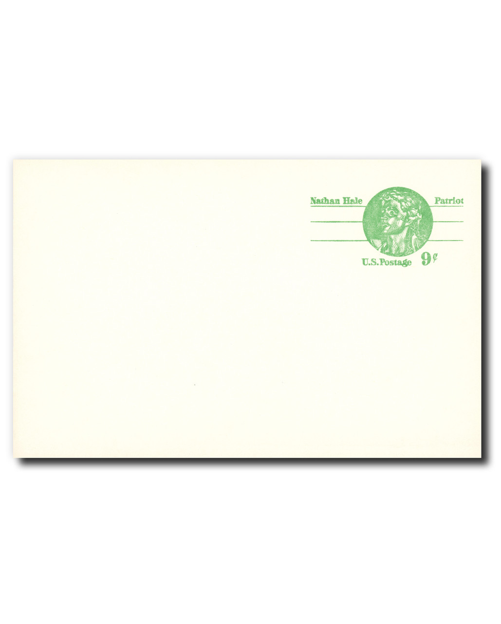 UX72 - 1977 9c Nathan Hale, Postal Card