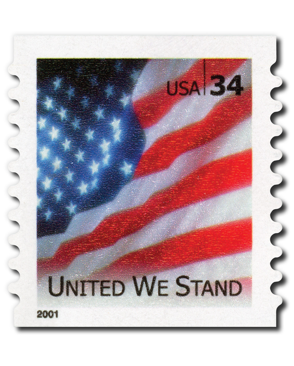 3550 - 2001 34c United We Stand, Coil, Square Corners