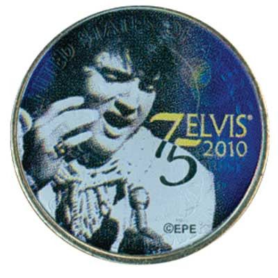 CNS500a - SAVE 50% Elvis 75th Birthday Commemorative, Mississippi Quarter