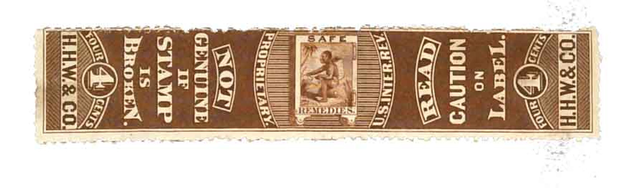 RS257d - 1878-83 6c H. H. Warner & Co., Brown,  Double Line Watermark USIR