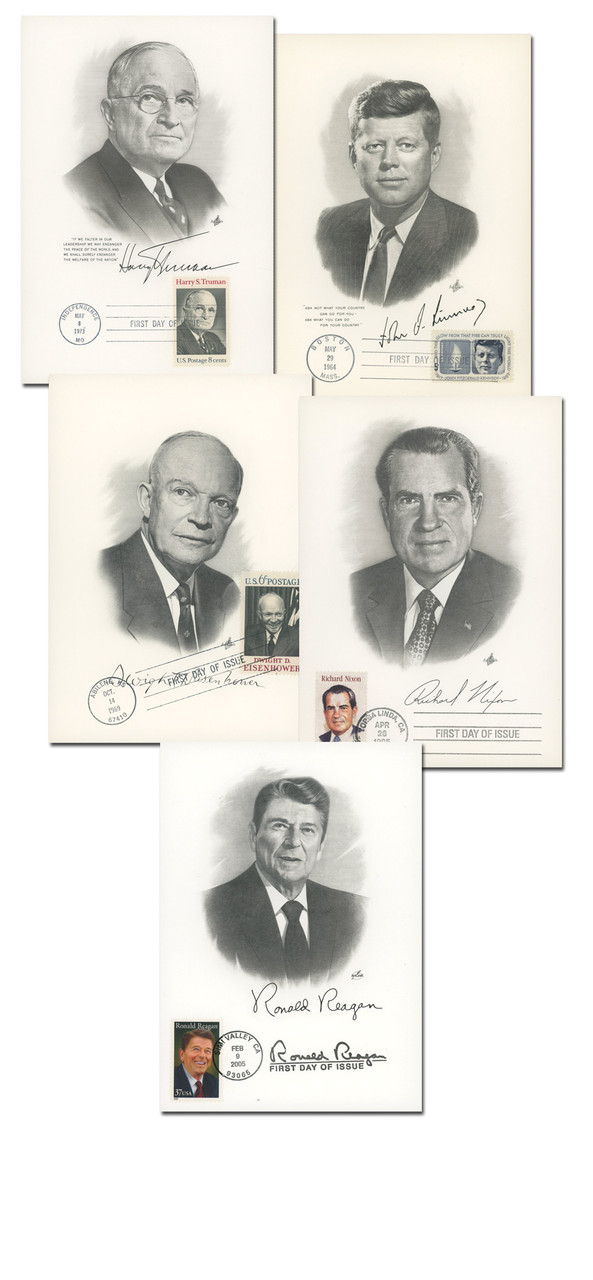 MCV028 - 1964-2005 US Presidential Portrait Panels, Set of 5