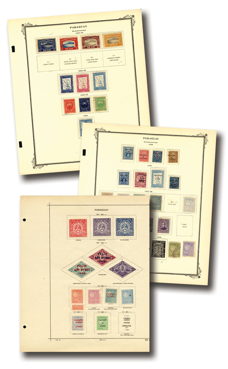 WW622 - 1907-24 Paraguay Collection