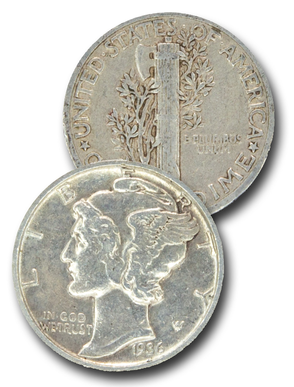 CD-936S - 1936-S Mercury Dime - Mystic Stamp Company