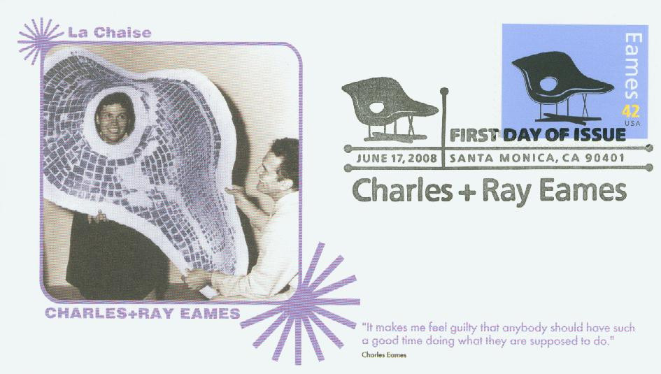 4333h - 2008 42c Eames, Sculpted Chair