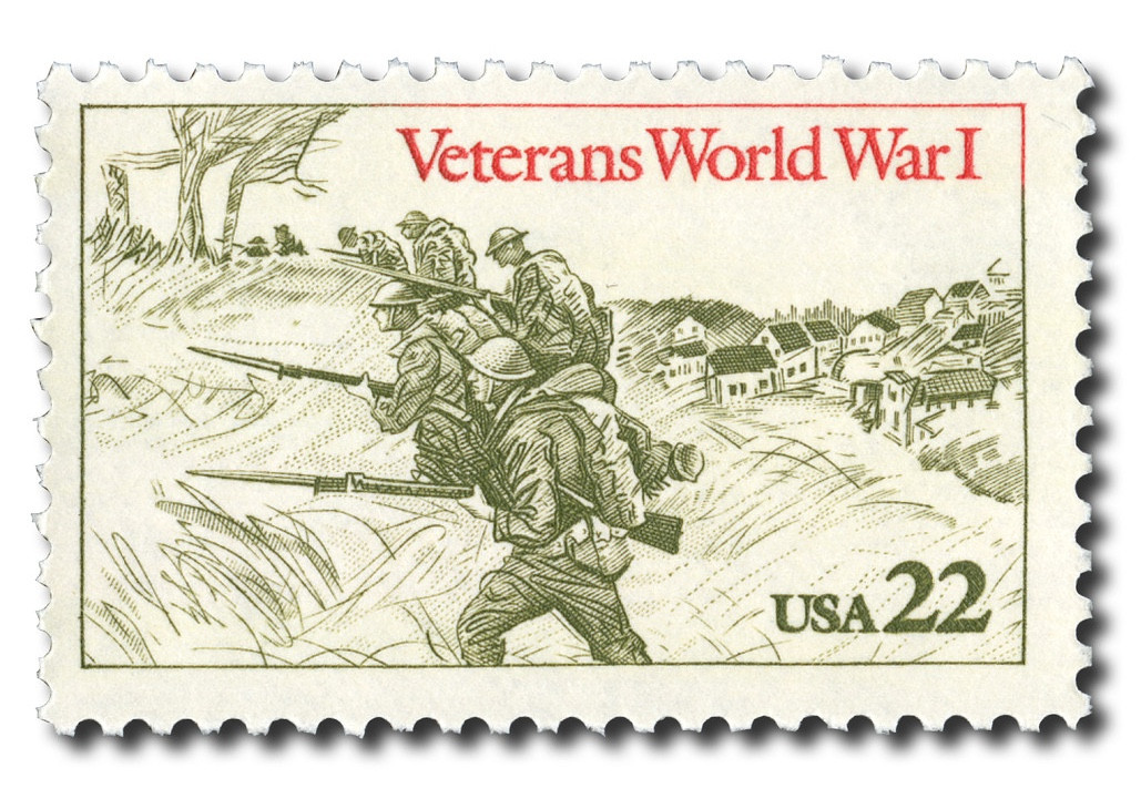 2154 - 1985 22c World War I Veterans - Mystic Stamp Company