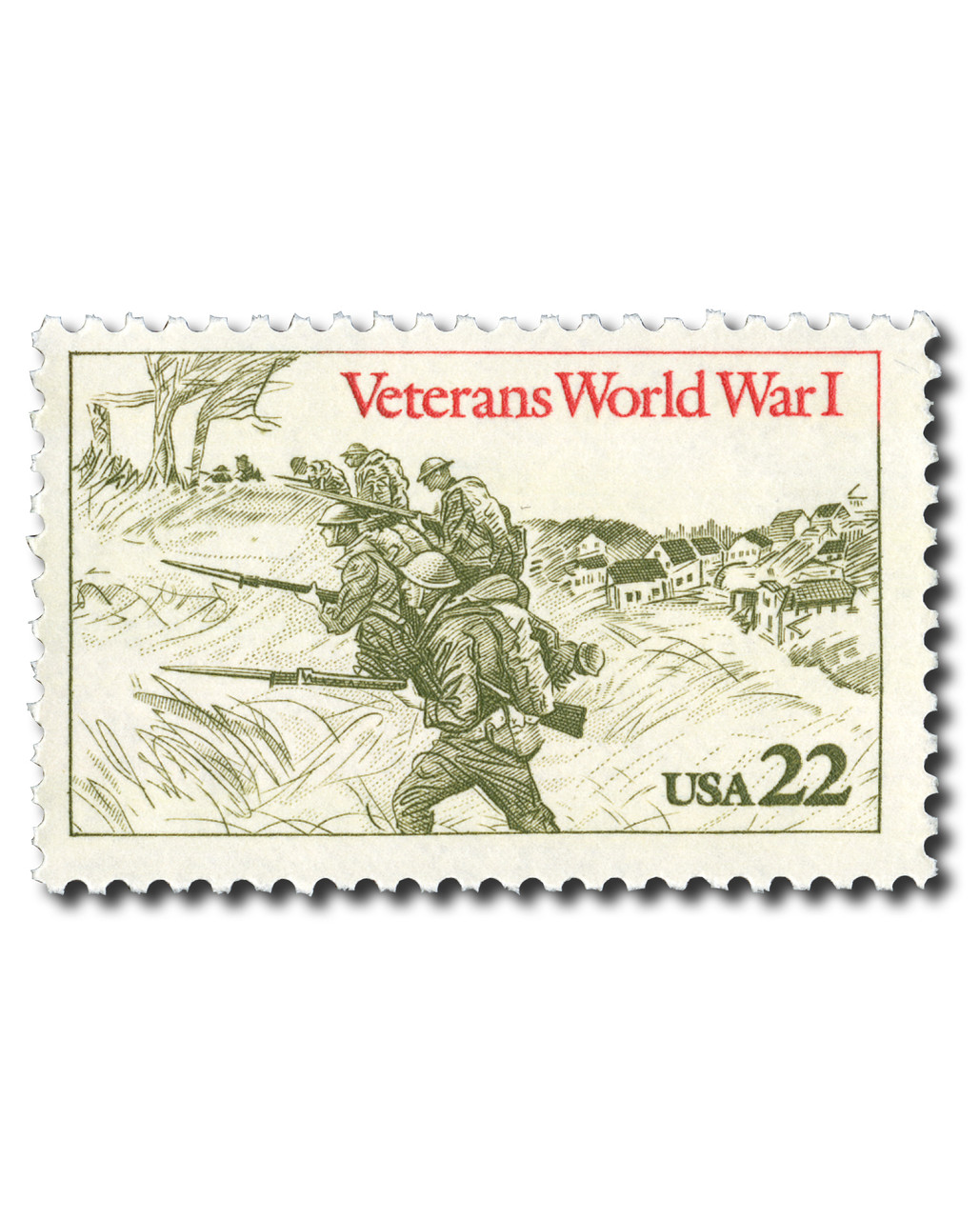 2154 - 1985 22c World War I Veterans - Mystic Stamp Company