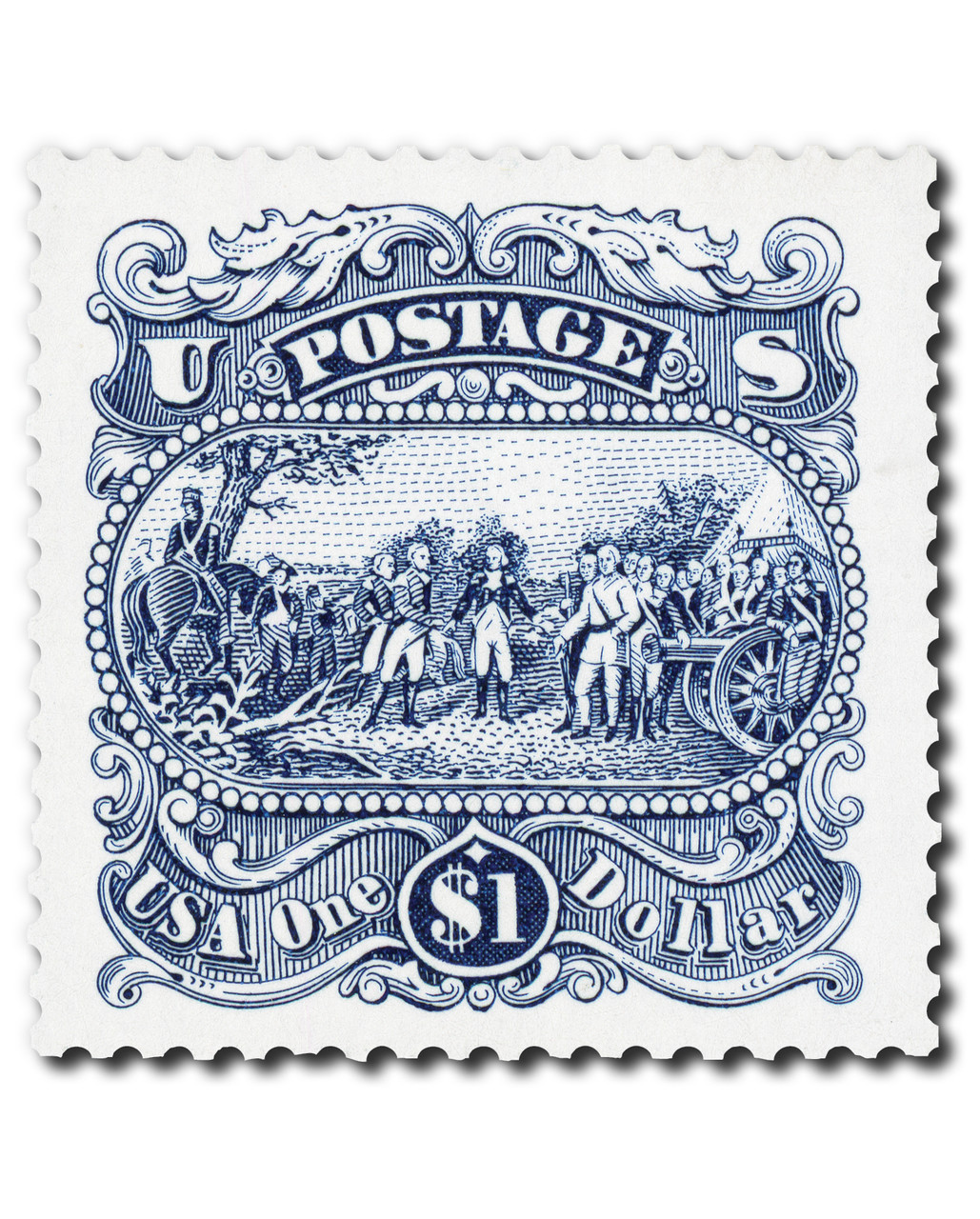 2590 - 1994 $1 Surrender of Burgoyne - Mystic Stamp Company