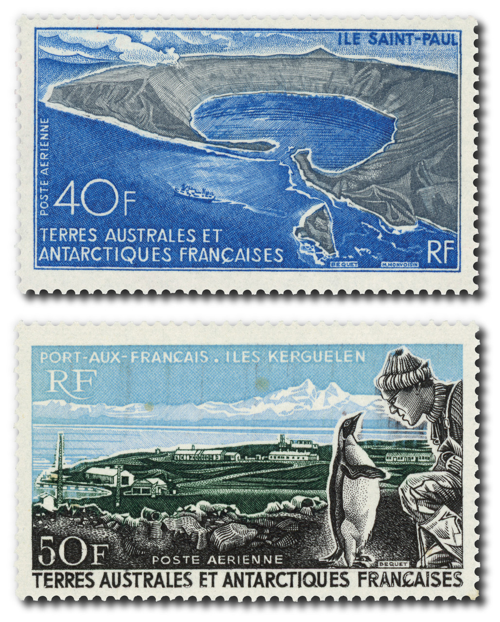 C13-14 - 1968-69 French So. & Antarctic Terr. - Mystic Stamp Company
