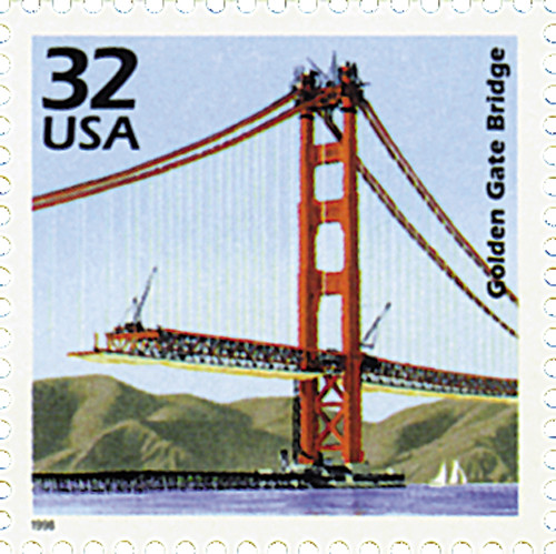 3185l - 1998 32c Celebrate the Century - 1930s: Golden Gate Bridge