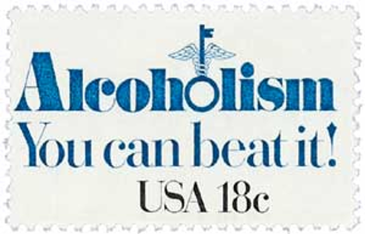 1927 - 1981 18c Alcoholism "You Can Beat It!"