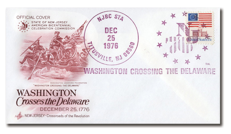 AC168 - Special Event Cover, George Washington Crosses the