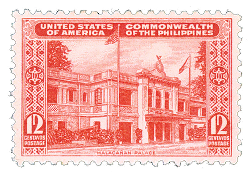 PH457 - 1939 12c Malacanan Palace, Carmine, Commonwealth of Philippines